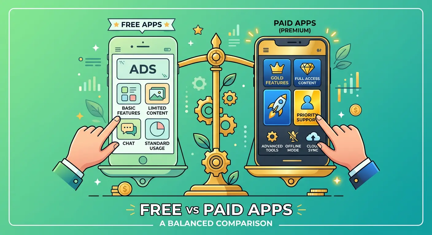 Apps Grátis vs Pagos